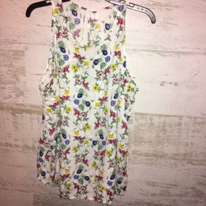 Old navy flower tank top
